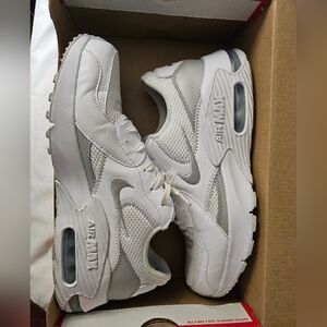 Nike Air Max White and Gray Sneakers